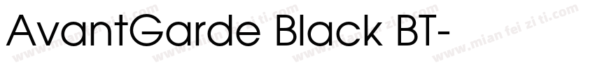 AvantGarde Black BT字体转换